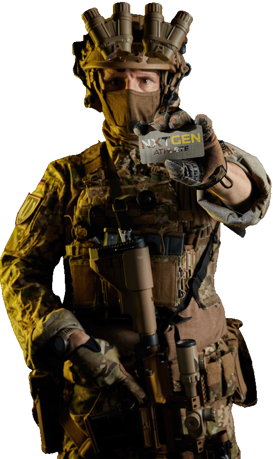 NXTGEN Athlete Soldat mit Badge