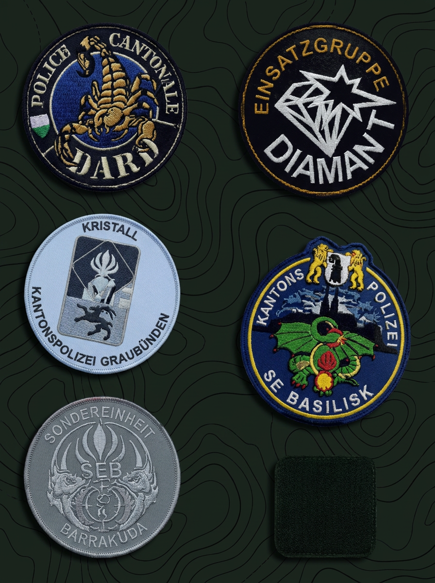 Patches Schweizer Interventionseinheiten – Selektionsguide 2027/2028